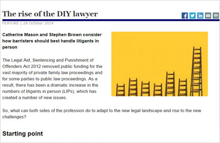 Handling litigants in person - Solicitors Journal